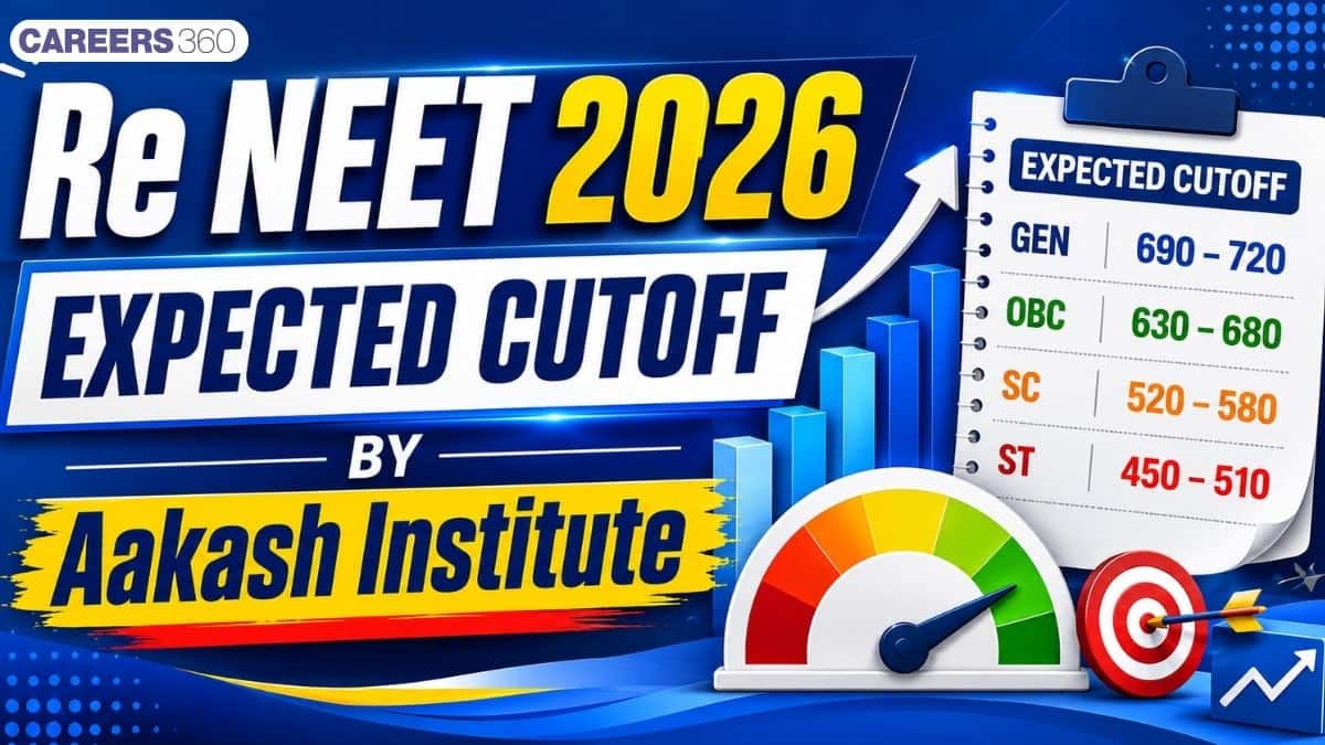 Re NEET 2026 Expected Cutoff by Aakash Institute for General, OBC, SC and ST